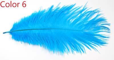 10Pcs Multiple Colors Ostrich Feather Fly Tying Material Making Streamer Bugs-Fly Tying Materials-Bargain Bait Box-Color 6-Bargain Bait Box