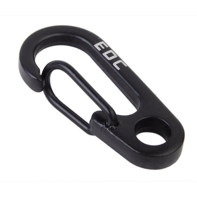 10Pcs/Lot Edc Key Clip Holder Stainless Steel Key Chain Clip Climbing Camp-cantwaitonline-Black-Bargain Bait Box