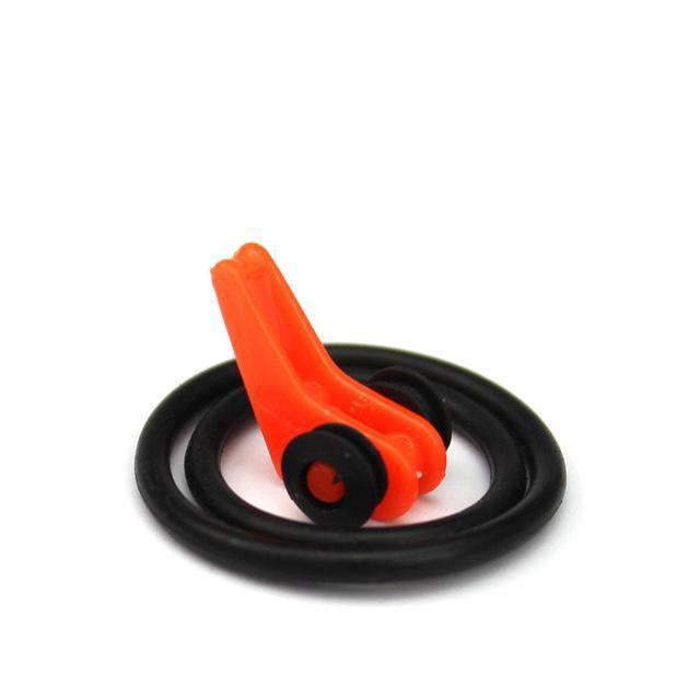 10Pcs/Lot Multi Color Ria Acessorios Plastic Hook Keeper Lure Holder Small-Hook Keepers-Bargain Bait Box-10Pcs Orange-Bargain Bait Box