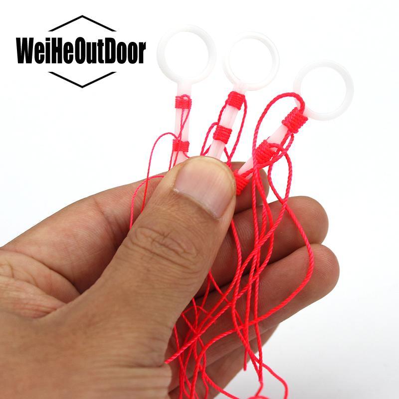 10Bags/Lot Cotton Line Knot Fishing Line Red Color 20Mm Line For Rock Fishing-weihefishing Official Store-1.0-Bargain Bait Box