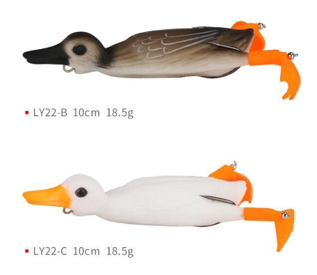 10Cm 18.5G Top Water 2019 Duck Soft Fishing Lure Frog Top Water 3D-Fishing Lures-Katie's Fishing Store-BC-Bargain Bait Box