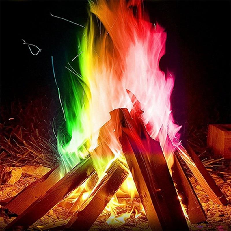 10G/15G/25G Camping Magic Fire Colorful Flames Powder Bonfire Sachets-Outdoor Tools-RedGreen Gym Store-10g-Bargain Bait Box