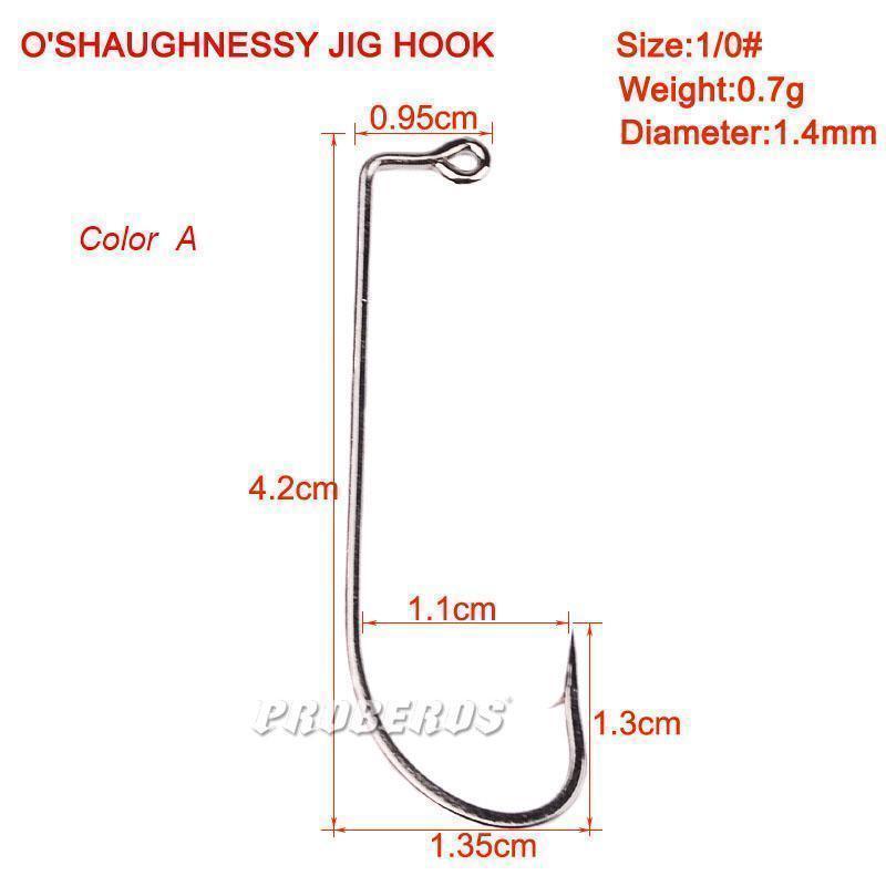 10Pc Single Fishing Hook O'Shaughnessy Series Jig Hook Jig Big Fish Hook-Rembo fishing tackle Store-A-Bargain Bait Box