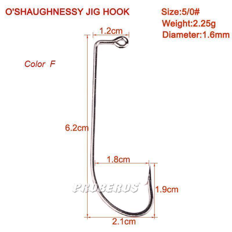 10Pc Single Fishing Hook O'Shaughnessy Series Jig Hook Jig Big Fish Hook-Rembo fishing tackle Store-A-Bargain Bait Box