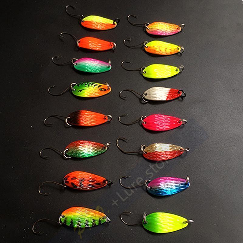 10Pcs 3G Fishing Tackle Bait Fishing Metal Spoon Lure Bait For Trout Bass-Professional Lure store-Bargain Bait Box