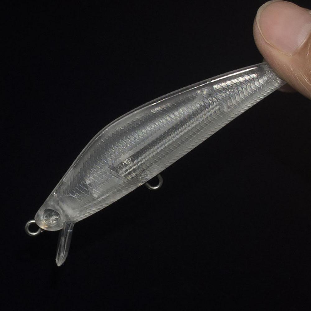 10Pcs Countbass Blank Hard Lures 75Mm, Unpainted Fishing Baits, Minnow,-Blank & Unpainted Lures-Fishing Tackles Store-Bargain Bait Box