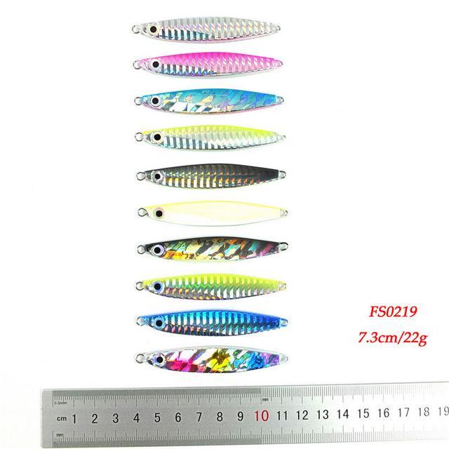 10Pcs Different Weights 7G 12G 17G 22G 30G Jigging Lure Pesca Metal Sequins-Xiamen Smith Industry Co,. Ltd-22g FS0219-Bargain Bait Box