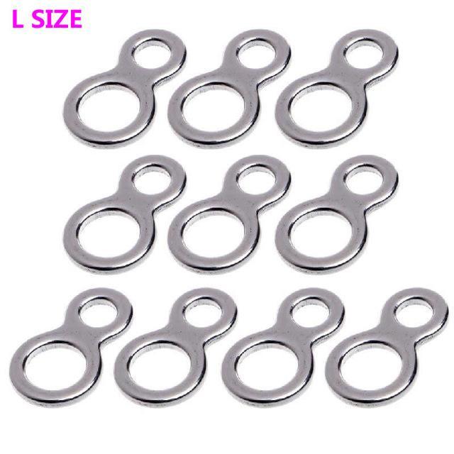 10Pcs Fishing Butterfly Jigging Stainless Steel Figure 8 Solid Ring Assist-Huanle GO 2016 Store-Red-Bargain Bait Box