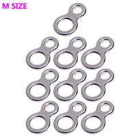 10Pcs Fishing Butterfly Jigging Stainless Steel Figure 8 Solid Ring Assist-Huanle GO 2016 Store-Yellow-Bargain Bait Box