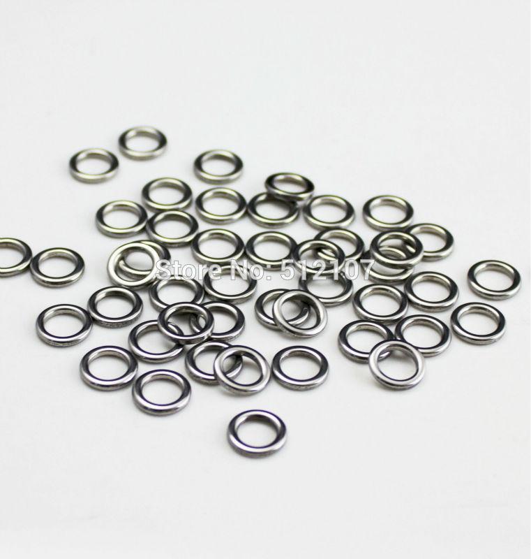 10Pcs Heavy Weight Stainless Steel Solid Ring, Jigging Lure Ring, Fishing-countbass Fishing Tackles Store-Size 3-Bargain Bait Box