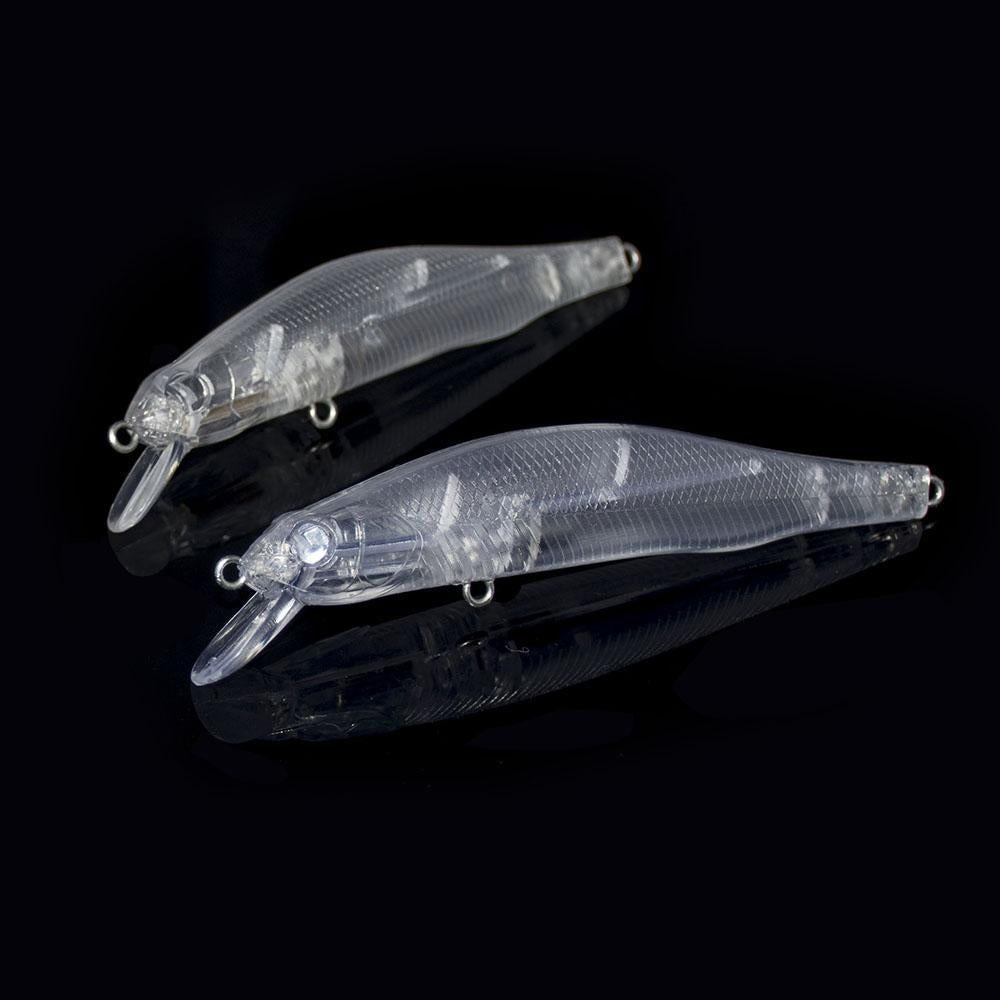 10Pcs Magnet System Blank Hard Lures 82Mm 90Mm Unpainted Fishing Bait, Minnow,-countbass Fishing Tackles Store-82mm-Bargain Bait Box