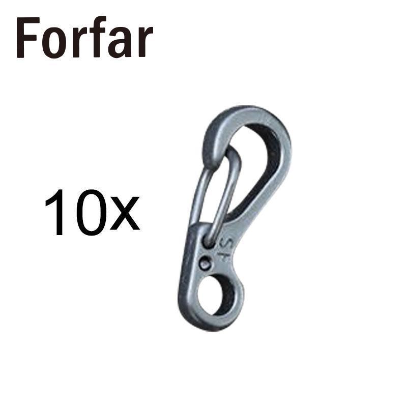 10Pcs Mini Snap Clip Hook Outdoor Carabiner Keychain Keyring Hiking Climbing-Online Gym Store-Bargain Bait Box