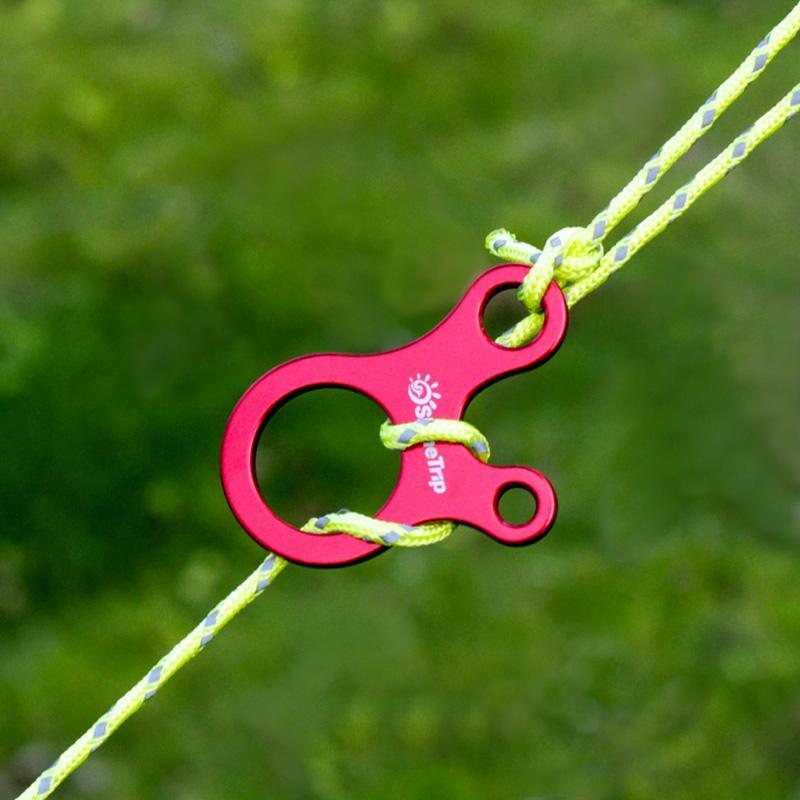 10Pcs Quick Knot Tent Wind Rope Buckle 3 Hole Antislip Camping Hiking Tightening-Honever Store-Bargain Bait Box