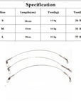 10Pcs Stainless Steel Fly Fishing Lead Line Bite Proof Rolling Swivel Line For-Wolves Store-13cm 10pcs-Bargain Bait Box