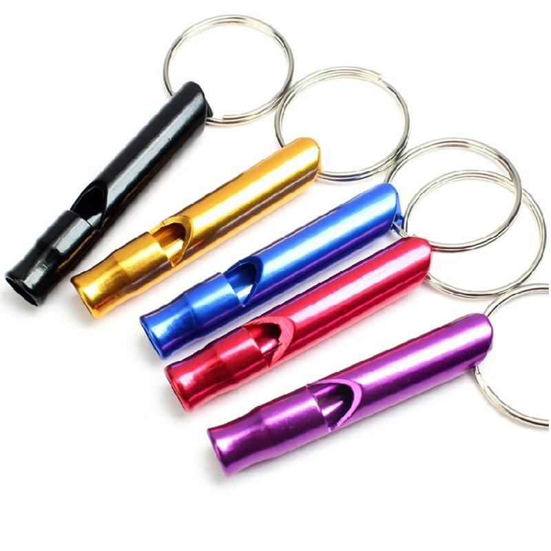 10Pcs Survival Whistle Aluminum Emergency Keychain Camping Hiking Sports-Infinit Import&amp;Export Trading Co.,Ltd.-Bargain Bait Box