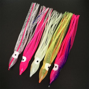 10Pcs/Lot 14Cm Mixed Color Octopus Lure,Squid Jigs Fishing Lure Soft Lure Sea-shared with fish Official Store-Bargain Bait Box