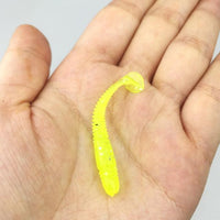 10Pcs/Lot 1G 5Cm Fishing Lure Silicone Bait Worm Soft Lures Iscas Artificiais-Rembo fishing tackle Store-D-Bargain Bait Box