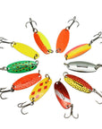 10Pcs/Lot 4G 4Cm Fishing Copper Spoon Baits Copper Spinner Lure Trout Spoon Mini-AOLIFE Sporting Store-Bargain Bait Box