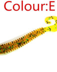 10Pcs/Lot 6Cm 1.36G Curly Tail Soft Lure Curly Tail Fishing Lures Artificial-WDAIREN fishing gear Store-E-Bargain Bait Box