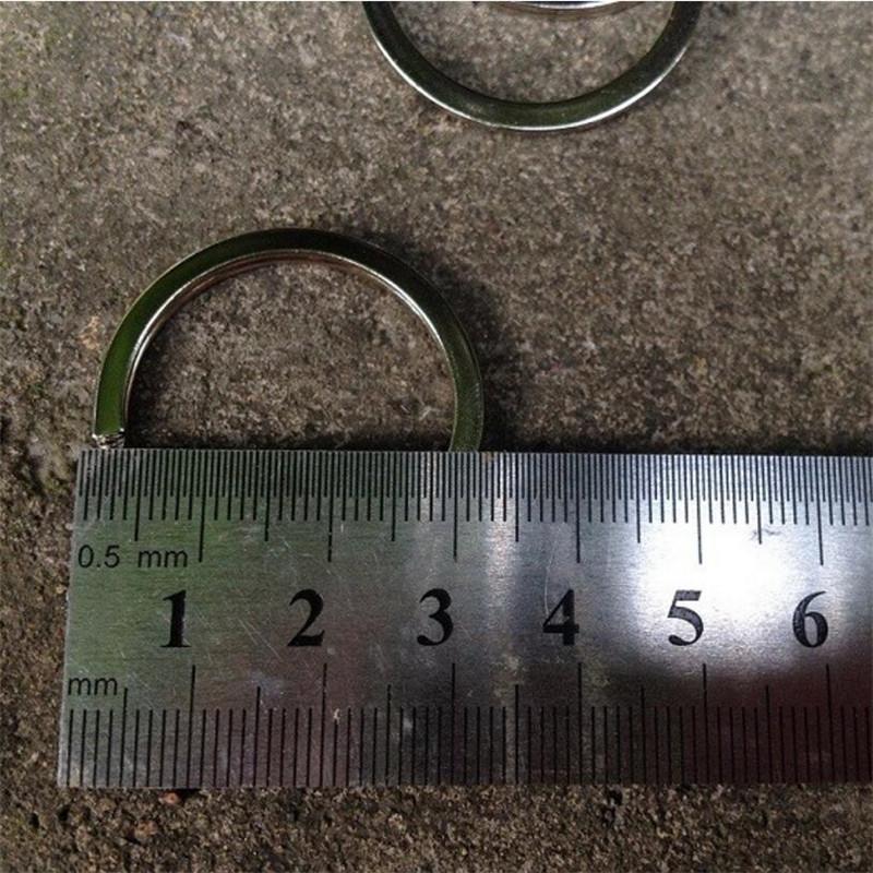 10Pcs/Lot Full Stainless Steel Keychains 32Mm Edc Key Ring Outdoor Backpack-JOTO-Bargain Bait Box