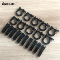 10Pcs/Lot High Quality O Shape Adjustable Stainless Steel Anchor Shackle Outdoor-EDC.1991 Official Store-Silver-Bargain Bait Box