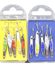 10Pcs/Lot Lushazer Fishing Spoon Lures Spinner Bait 2.5-4G Fishing Wobbler Metal-LUSHAZER Official Store-10pcs with box-Bargain Bait Box