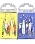 10Pcs/Lot Lushazer Fishing Spoon Lures Spinner Bait 2.5-4G Fishing Wobbler Metal-LUSHAZER Official Store-10pcs with box3-Bargain Bait Box