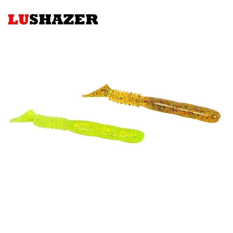 10Pcs/Lot Lushazer Lures Fishing Soft Baits 70Mm 2.35G Soft Fishing Lure Soft-LUSHAZER Official Store-1-Bargain Bait Box