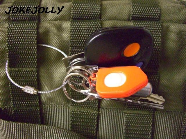 10Pcs/Lot Outdoor Camping Edc Gear Multifunctional Wire Rope Key Ring &-U have a nice day-110x1i5mm-Bargain Bait Box
