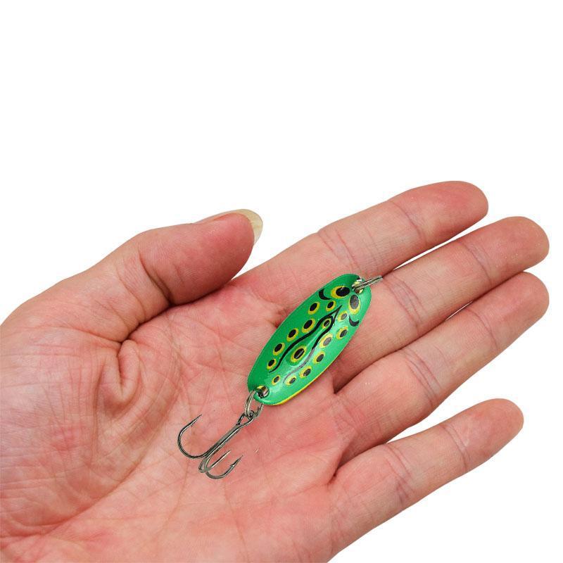 10Pcs/Lot Paillette Spoon Bait 4G 40Mm Colorful Metal Fishing Lure Iron With-YPYC Sporting Store-Bargain Bait Box