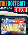 10Pcs/Lot Soft Bait Fish 75Mm 2.8G Fishing Tt Shad Silicone Bass Minnow Bait-Unrigged Plastic Swimbaits-Bargain Bait Box-Color10-Bargain Bait Box