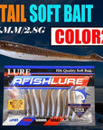 10Pcs/Lot Soft Bait Fish 75Mm 2.8G Fishing Tt Shad Silicone Bass Minnow Bait-Unrigged Plastic Swimbaits-Bargain Bait Box-Color2-Bargain Bait Box