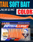 10Pcs/Lot Soft Bait Fish 75Mm 2.8G Fishing Tt Shad Silicone Bass Minnow Bait-Unrigged Plastic Swimbaits-Bargain Bait Box-Color3-Bargain Bait Box