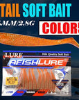 10Pcs/Lot Soft Bait Fish 75Mm 2.8G Fishing Tt Shad Silicone Bass Minnow Bait-Unrigged Plastic Swimbaits-Bargain Bait Box-Color5-Bargain Bait Box