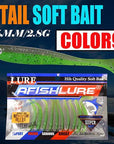 10Pcs/Lot Soft Bait Fish 75Mm 2.8G Fishing Tt Shad Silicone Bass Minnow Bait-Unrigged Plastic Swimbaits-Bargain Bait Box-Color9-Bargain Bait Box