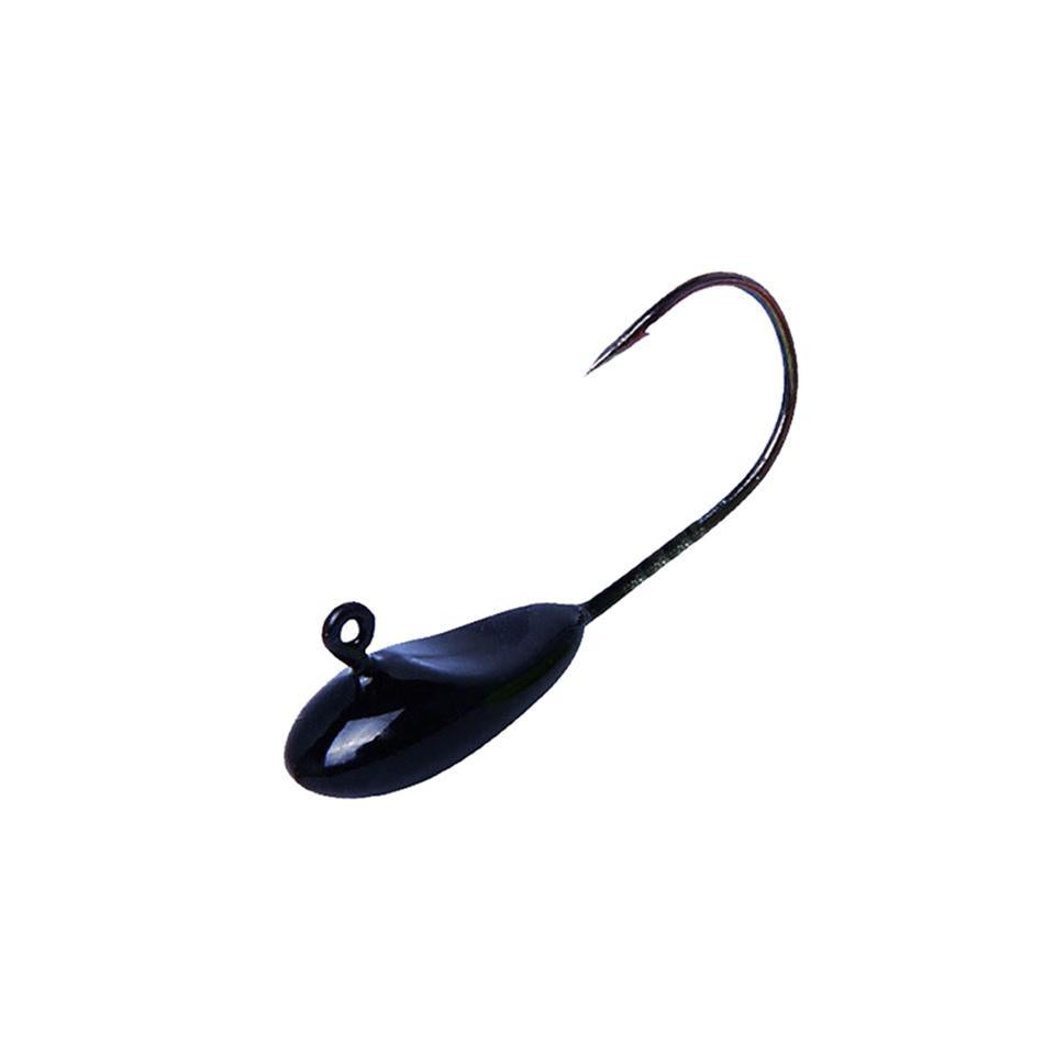 10Pcs/Lot Soft Bait Metal Jig Sharp Jig Hook 1.1G 22Mm Hook Lure Lead Jig Head-YPYC Sporting Store-10PCS Black-Bargain Bait Box