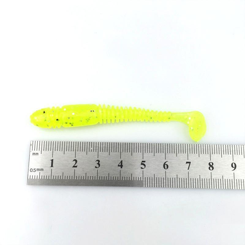 10Pcs/Lot Soft Baits 75Mm 3.2G Silicone Bait Worms Fishing Lure With Salt-Be a Invincible fishing Store-A-Bargain Bait Box