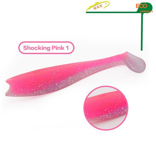 11 Cm Premium Shad With Big Paddle Tail Soft #H0904-110-Unrigged Plastic Swimbaits-Bargain Bait Box-Shocking Pink-Bargain Bait Box
