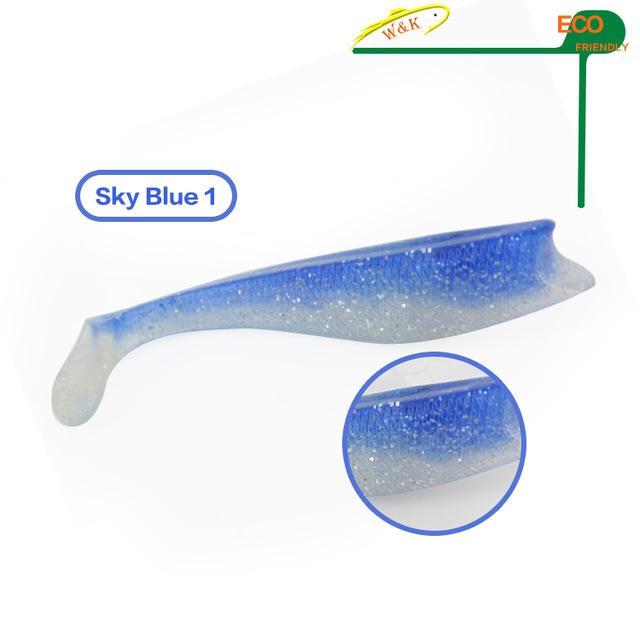 11 Cm Premium Shad With Big Paddle Tail Soft #H0904-110-Unrigged Plastic Swimbaits-Bargain Bait Box-Sky Blue-Bargain Bait Box