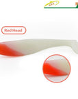 11 Cm Ultimate Shad 4 Pcs/Bag Soft Bait Soft Plastic Bait For Musky Fishing-Unrigged Plastic Swimbaits-Bargain Bait Box-Red Head-Bargain Bait Box