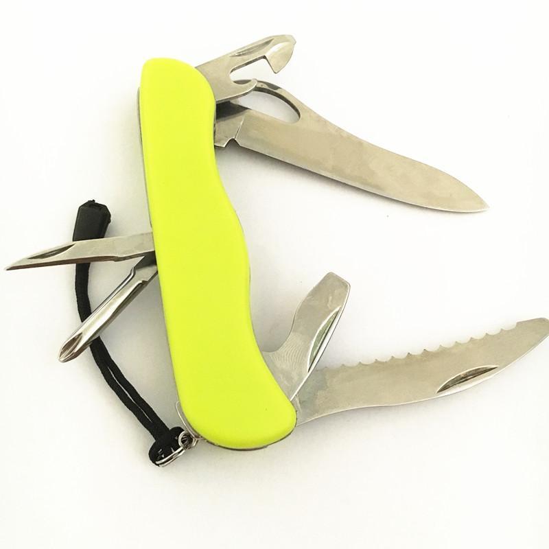 111Mm Yellow Multi-Functional Tool Swiss Knife Outdoor Camping Survival Rescue-Keep Going Store-Bargain Bait Box