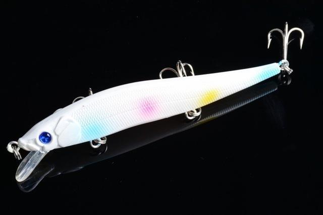 11.5Cm 13G Bent Minow Fishing Lure Hard Plastic Artificial Lures 3D Fish Eye-FIZZ Official Store-4-Bargain Bait Box