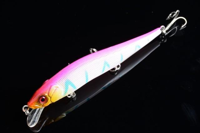 11.5Cm 13G Bent Minow Fishing Lure Hard Plastic Artificial Lures 3D Fish Eye-FIZZ Official Store-5-Bargain Bait Box