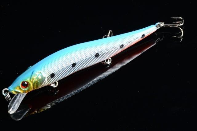 11.5Cm 13G Bent Minow Fishing Lure Hard Plastic Artificial Lures 3D Fish Eye-FIZZ Official Store-8-Bargain Bait Box