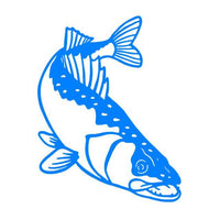 11.6*15.2Cm Walleye Fishing Creative Custom Car Sticker Fish Vinyl Decals For-Fishing Decals-Bargain Bait Box-Blue-Bargain Bait Box