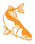 11.6*15.2Cm Walleye Fishing Creative Custom Car Sticker Fish Vinyl Decals For-Fishing Decals-Bargain Bait Box-Orange-Bargain Bait Box