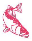 11.6*15.2Cm Walleye Fishing Creative Custom Car Sticker Fish Vinyl Decals For-Fishing Decals-Bargain Bait Box-Pink-Bargain Bait Box