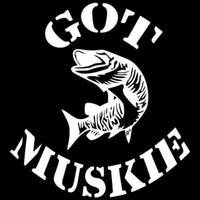 11.6Cm*12.5Cm Got Muskie Fishing Stickers Decals Car S4-0383-Fishing Decals-Bargain Bait Box-Silver-Bargain Bait Box