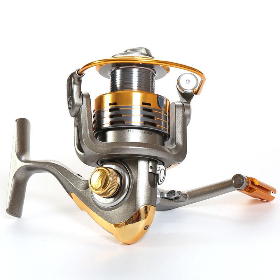 11Bb 5.2:1 And 4.7:1 Ratio Fishing Reel Metal Line Cup Rocker Arm Pre-Loading-Spinning Reels-duo dian Store-1000 Series-Bargain Bait Box