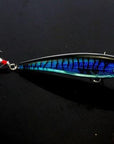 11Cm 14G Hard Plastic Minnow Lure With Feather Artificial Fishing Lures 3D-FIZZ Official Store-5-Bargain Bait Box